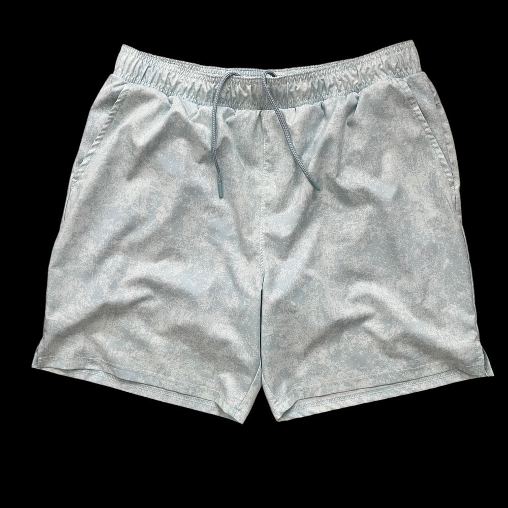 MTA SPORT MENS BLUE LINED 7” RUNNING SHORTS SZ LG